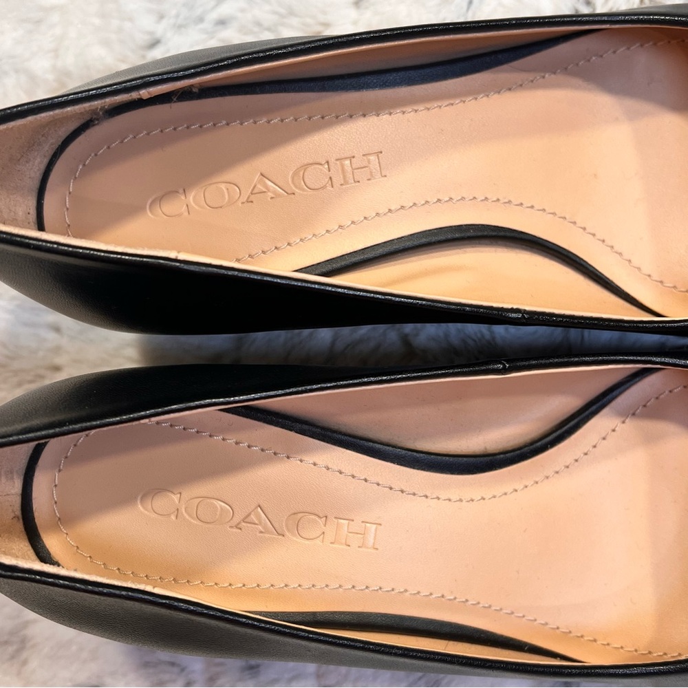 NWOB Coach Black Leather Willa Pump Sz-5.5 - Picture 6 of 8